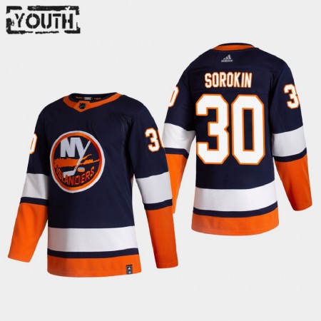 Dětské Hokejový Dres New York Islanders Dresy Ilya Sorokin 30 2020-21 Reverse Retro Authentic